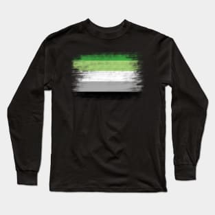 Aromantic Flag Long Sleeve T-Shirt